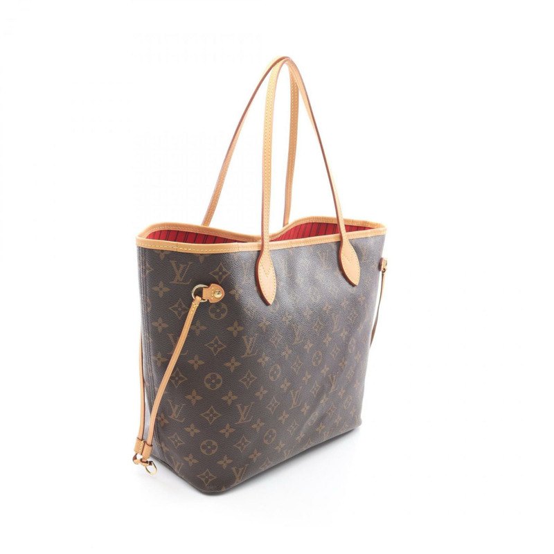 路易威登 Neverfull MM 手提包，塗層帆布和皮革，Monogram 圖案，女士款，棕色，M41177-1