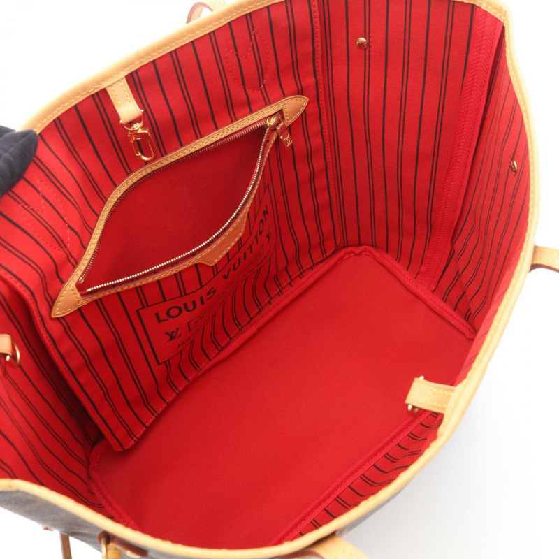 路易威登 Neverfull MM 手提包，塗層帆布和皮革，Monogram 圖案，女士款，棕色，M41177-2