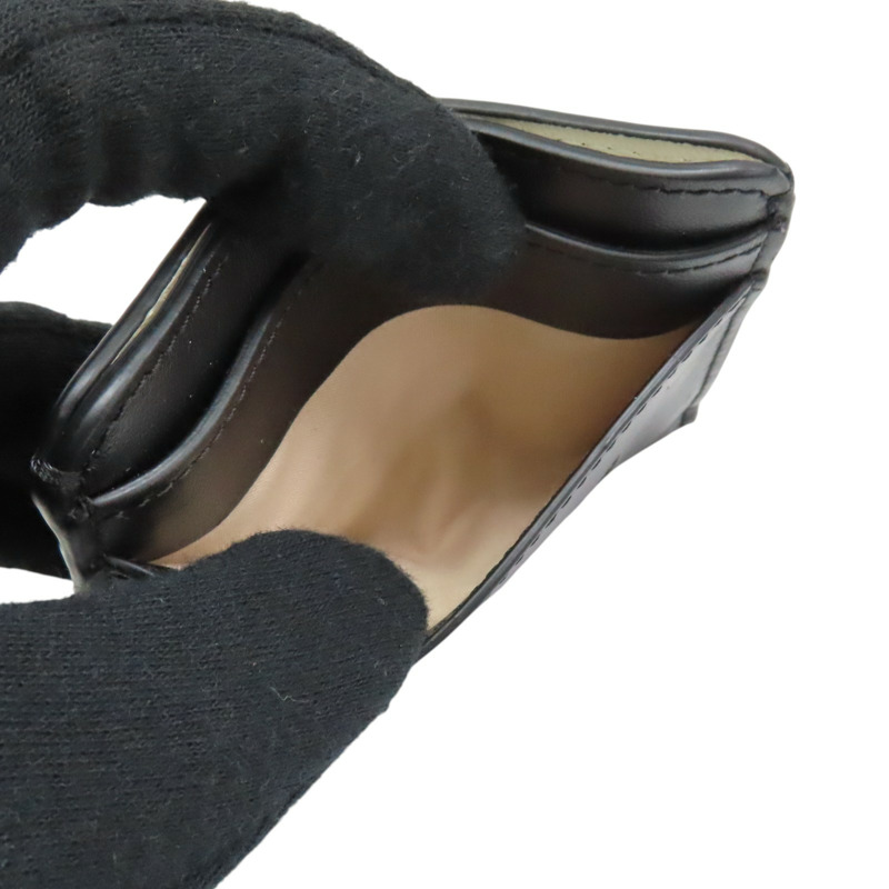 黑色牛皮 Sense 卡夾 名片夾【Chloe 克羅伊】 CHC23SP868I10-4