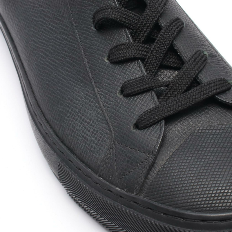 路易威登 Tattoo 系列高筒運動鞋，黑色真皮，二手男款，尺寸 7 1/2-8