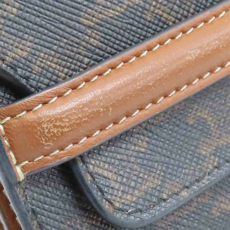 棕色 Triomphe 帆布 Origami 標誌印花 卡夾 名片夾【CELINE 賽琳】 10D902BZ9.04LU-13