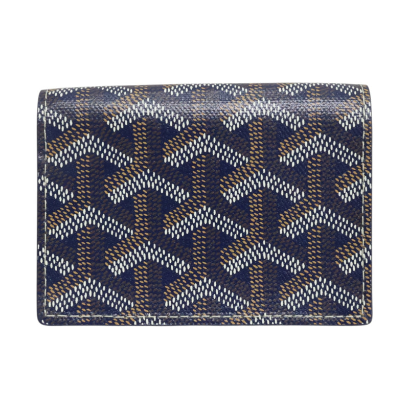 深藍色 Goyardine 帆布 Malesherbes 卡夾 名片夾【GOYARD 高雅德】-1