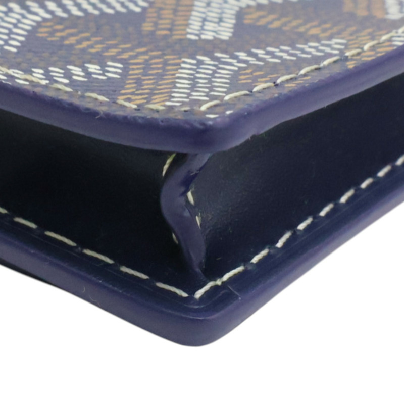 深藍色 Goyardine 帆布 Malesherbes 卡夾 名片夾【GOYARD 高雅德】-6