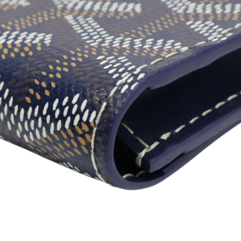 深藍色 Goyardine 帆布 Malesherbes 卡夾 名片夾【GOYARD 高雅德】-7