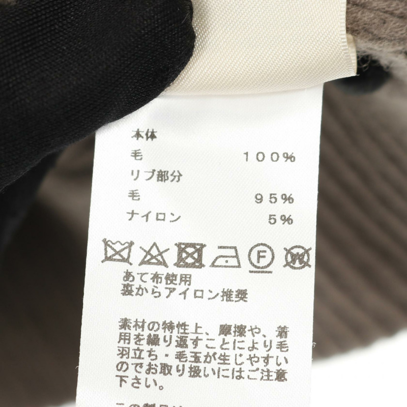 愛馬仕 H 標誌羊毛開襟衫，棕色，二手，女款 42 碼-3