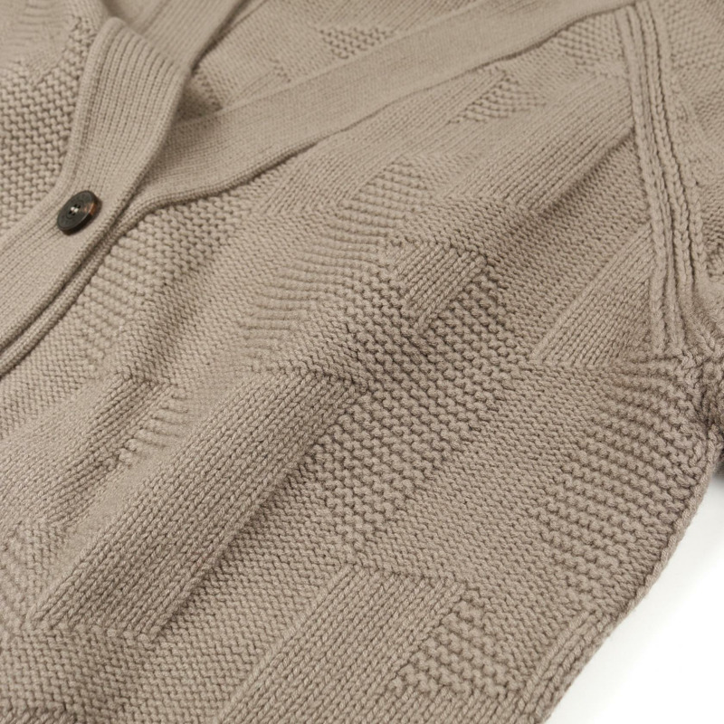 愛馬仕 H 標誌羊毛開襟衫，棕色，二手，女款 42 碼-6