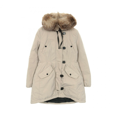 MONCLER AREDHEL 羽絨外套 聚酯/棉混紡 米色 二手 女款