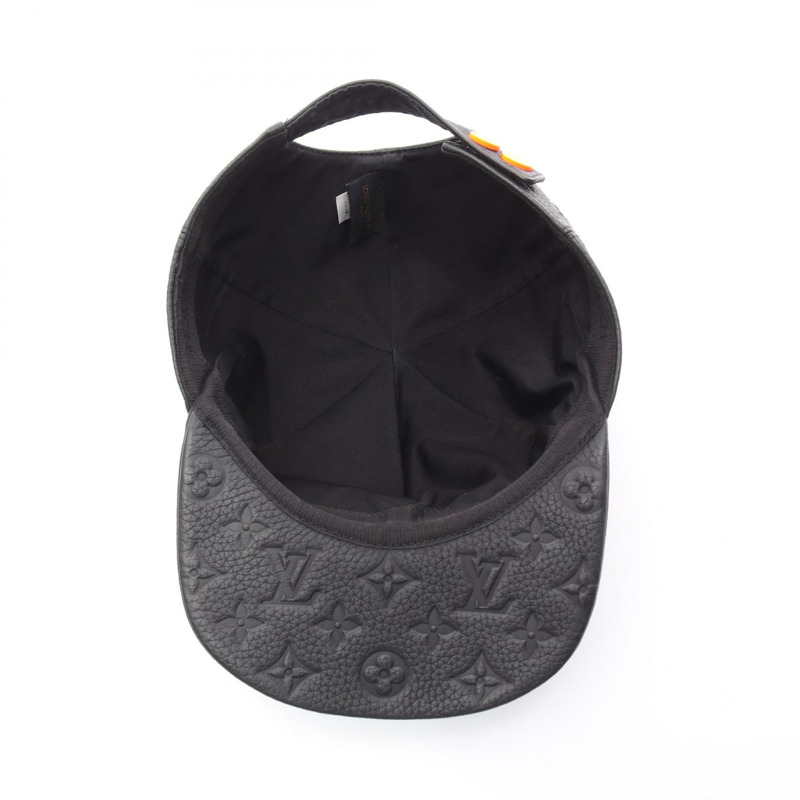 路易威登 Monogram Quill 1.0 報童帽 MP2320 黑色皮革 二手 男士-2
