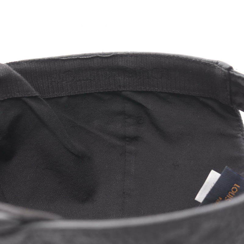 路易威登 Monogram Quill 1.0 報童帽 MP2320 黑色皮革 二手 男士-5