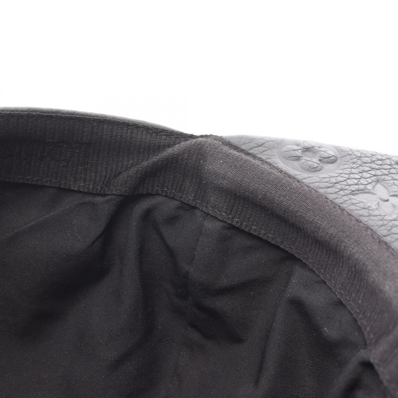 路易威登 Monogram Quill 1.0 報童帽 MP2320 黑色皮革 二手 男士-7