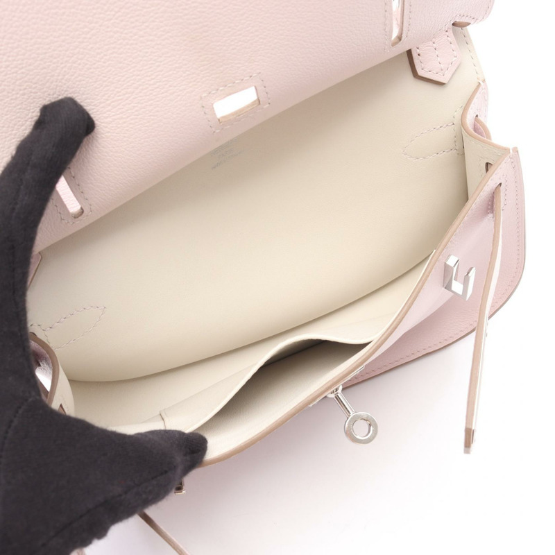 愛馬仕 Jypsiere Mini Verso 肩挎包 B Evercolor 淡紫色水桶 SHW-2