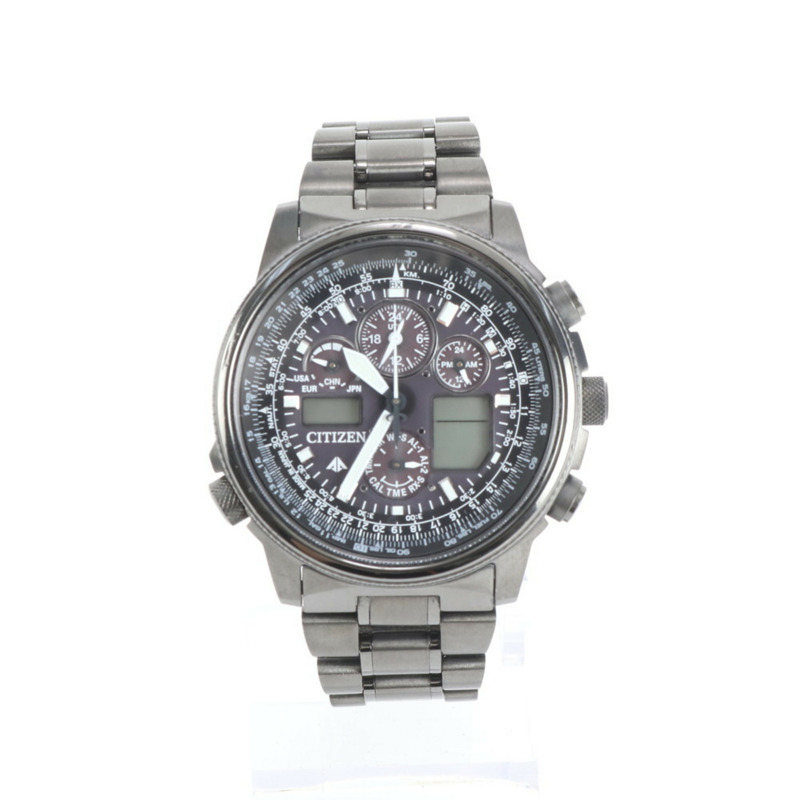 西鐵城 Promaster SKY 系列計時碼錶 JY8025-59E，黑色，男款-0