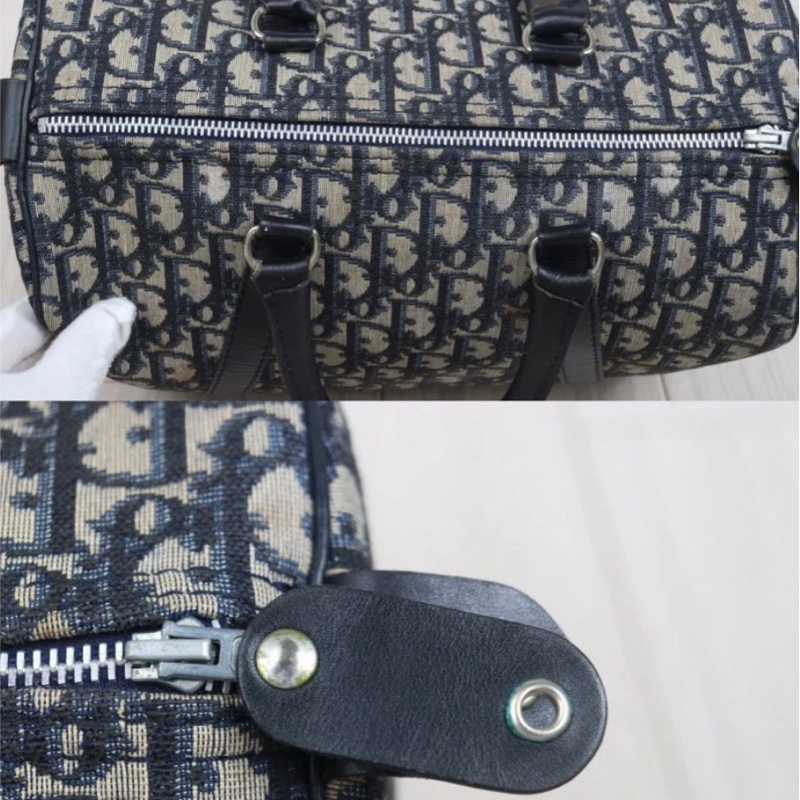 「JL精品代購」9新 Dior老花波士頓30 手提包-9