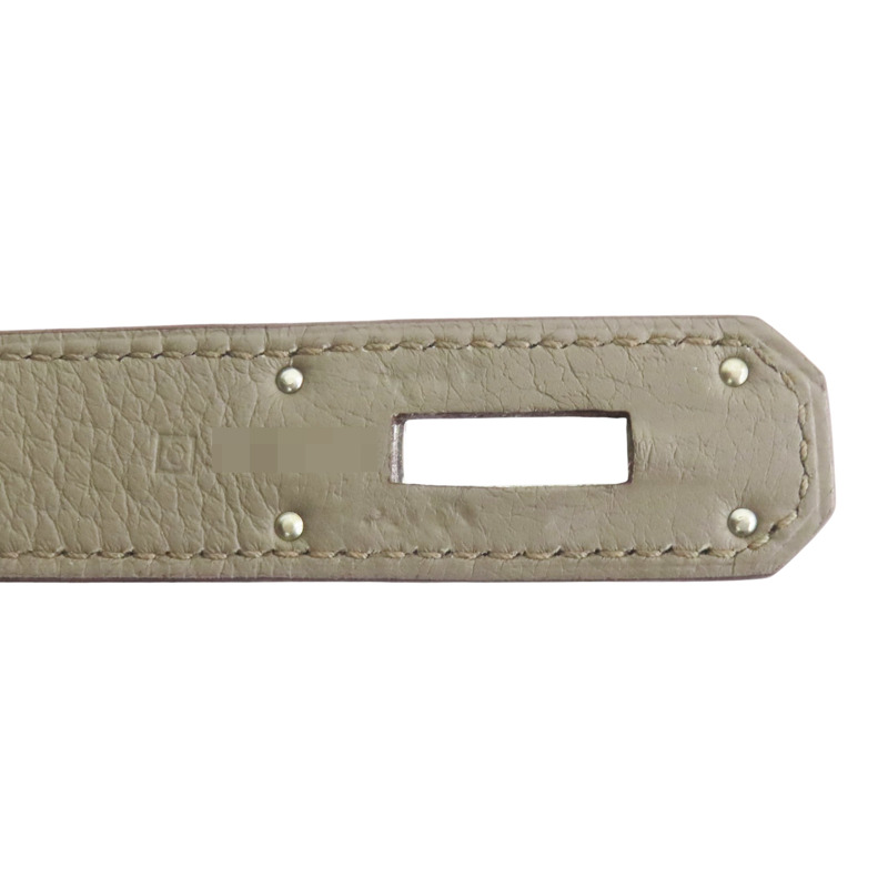 錫器灰 Togo牛皮 Kelly 40 凱莉包 手提包 口O刻 銀扣【HERMES 愛馬仕】-7