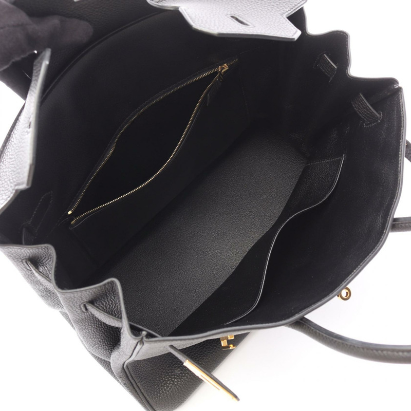 愛馬仕 Birkin 35 手提包 M 號 Togo 皮革 黑色 金色五金 二手 女士-2