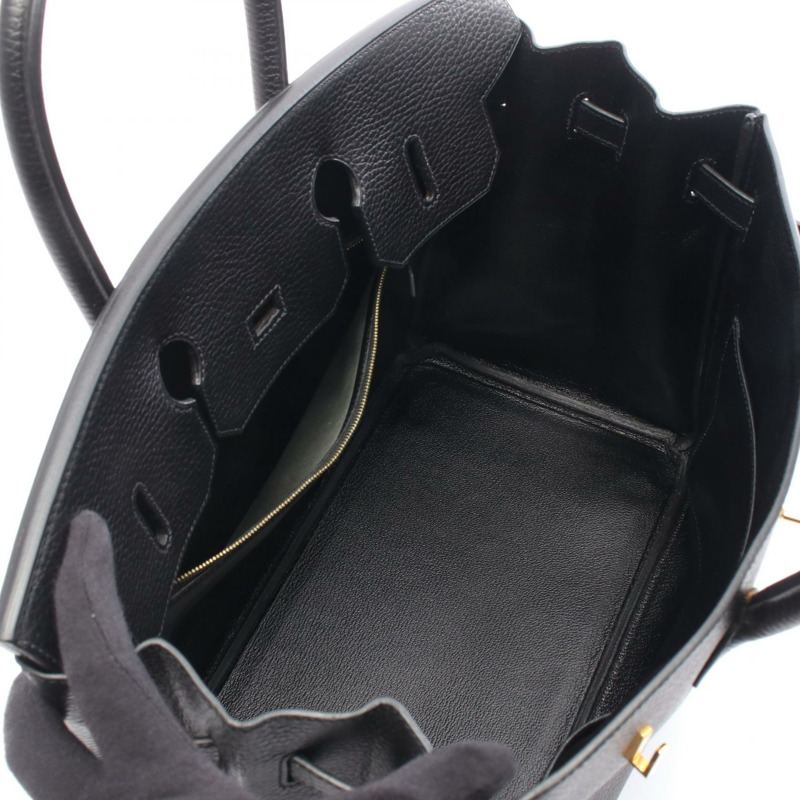 愛馬仕 Birkin 35 手提包，G Ardennes 皮革，黑色，二手，金色五金，女士款-2