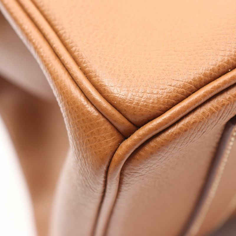 愛馬仕 Birkin 35 手提包，H Epsom 皮革，金色，二手，GHW（金色五金配件）-9