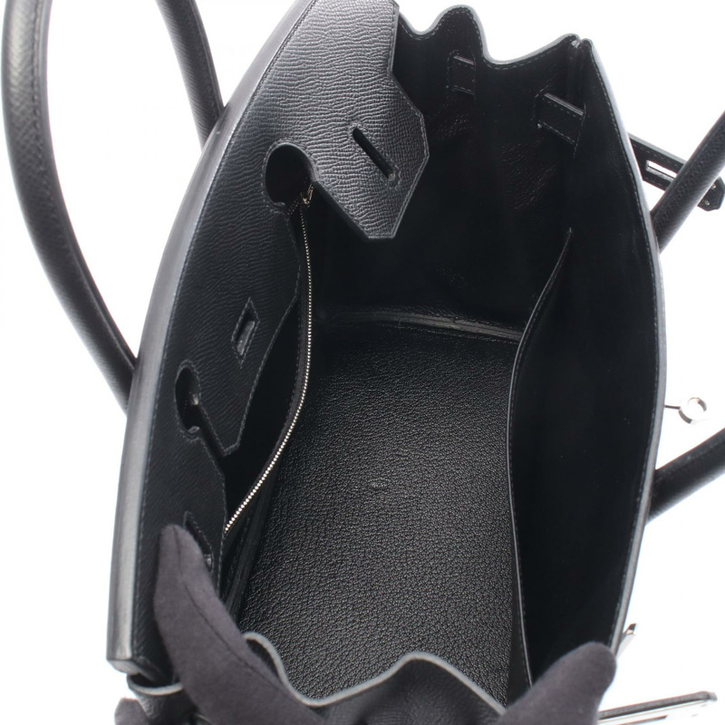 愛馬仕 Birkin 30 手提包 K Epsom 皮革 黑色 二手 SHW 女士-2