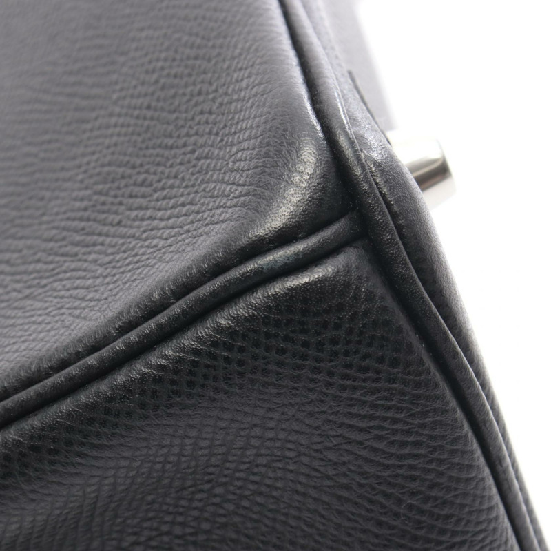 愛馬仕 Birkin 30 手提包 K Epsom 皮革 黑色 二手 SHW 女士-6