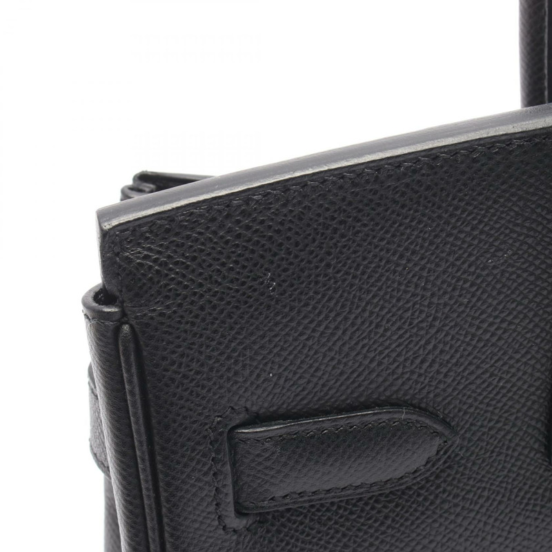 愛馬仕 Birkin 30 手提包 K Epsom 皮革 黑色 二手 SHW 女士-7