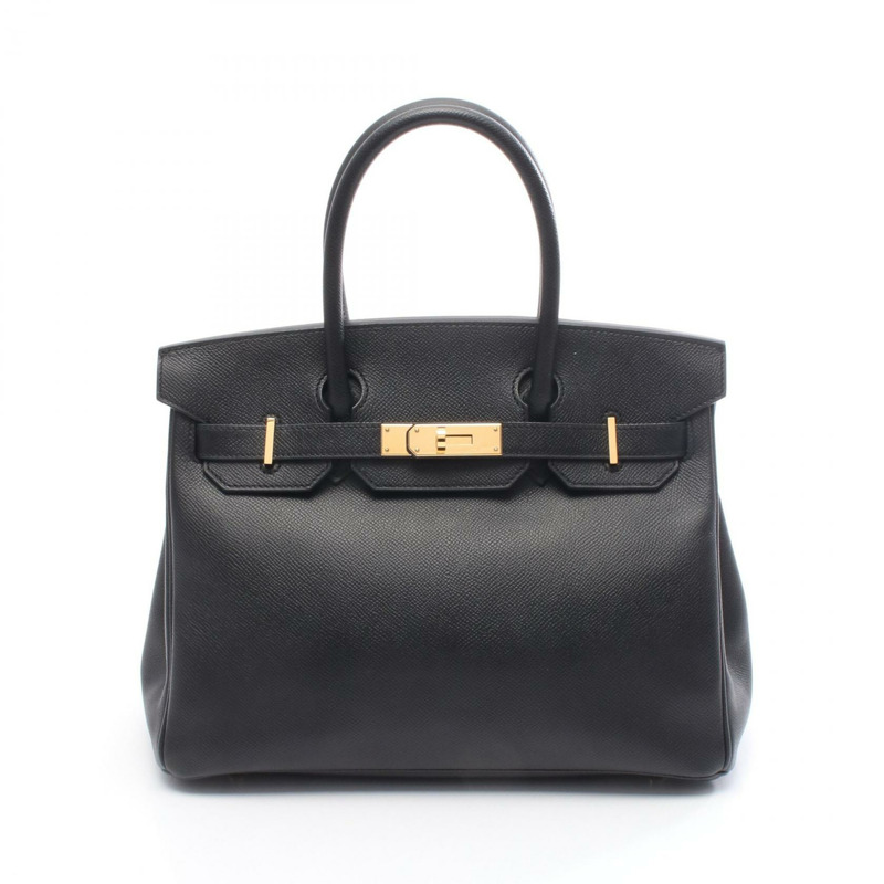 愛馬仕 Birkin 30 手提包 C Epsom 黑色 二手 GHW-0
