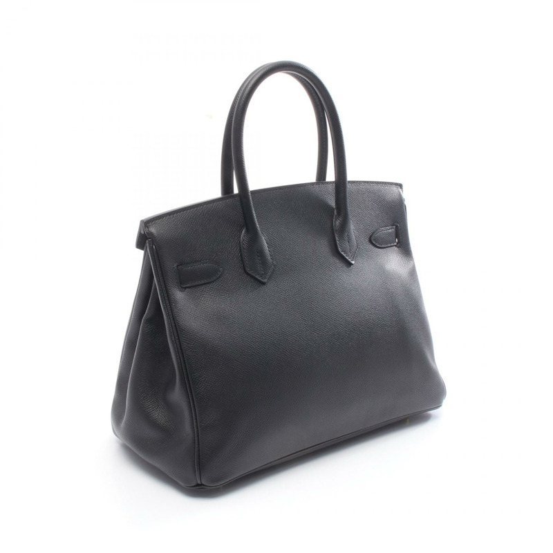 愛馬仕 Birkin 30 手提包 C Epsom 黑色 二手 GHW-1
