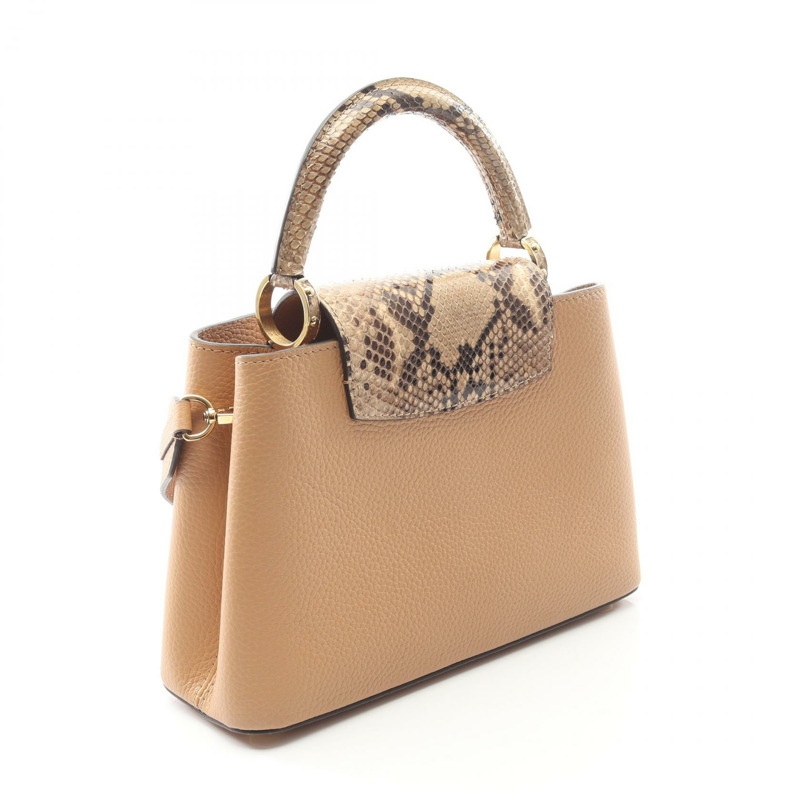 路易威登 CapucineBB 手提包 N80741 棕色異國皮革女士二手包-1