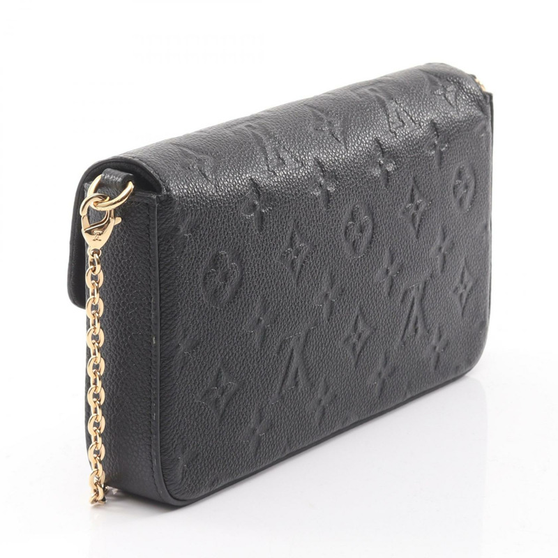 路易威登 Pochette Felice 鏈條單肩斜背包 M82477 黑色皮革-1