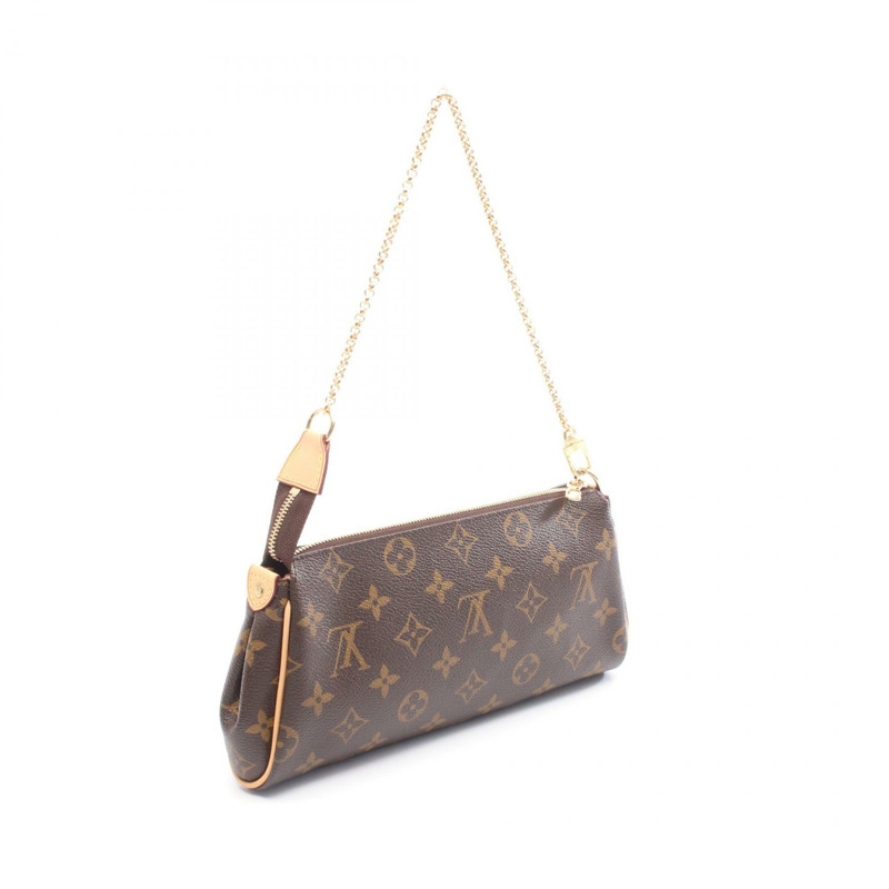 路易威登 Eva 鏈條肩背包 M95567 Monogram 皮革棕色二手女士 LV-1
