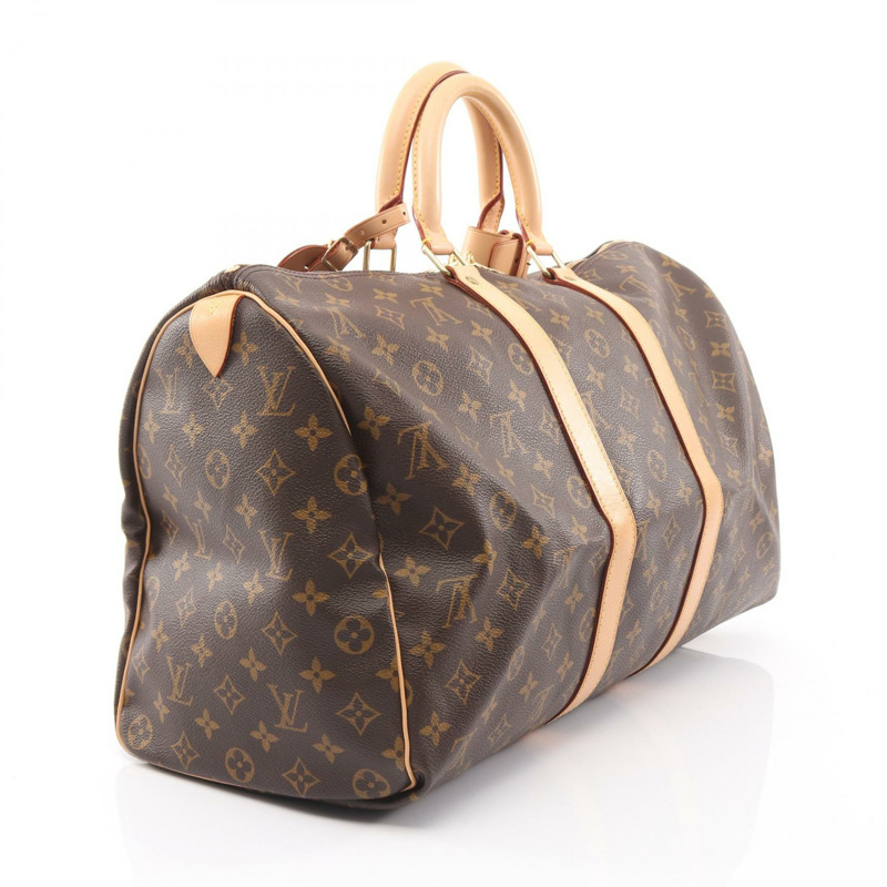 路易威登 Keepall 45 旅行手提包 M41428 Monogram 皮革 棕色 二手 LV-1