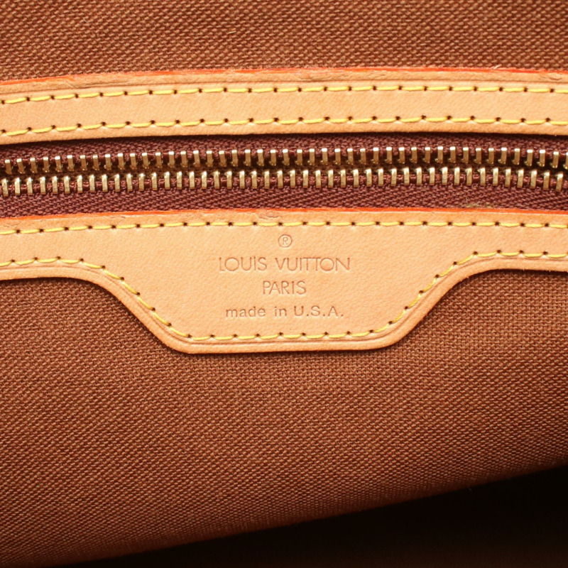 路易威登 Cabas 鋼琴肩背包 M51148 Monogram 皮革棕色二手女士-3