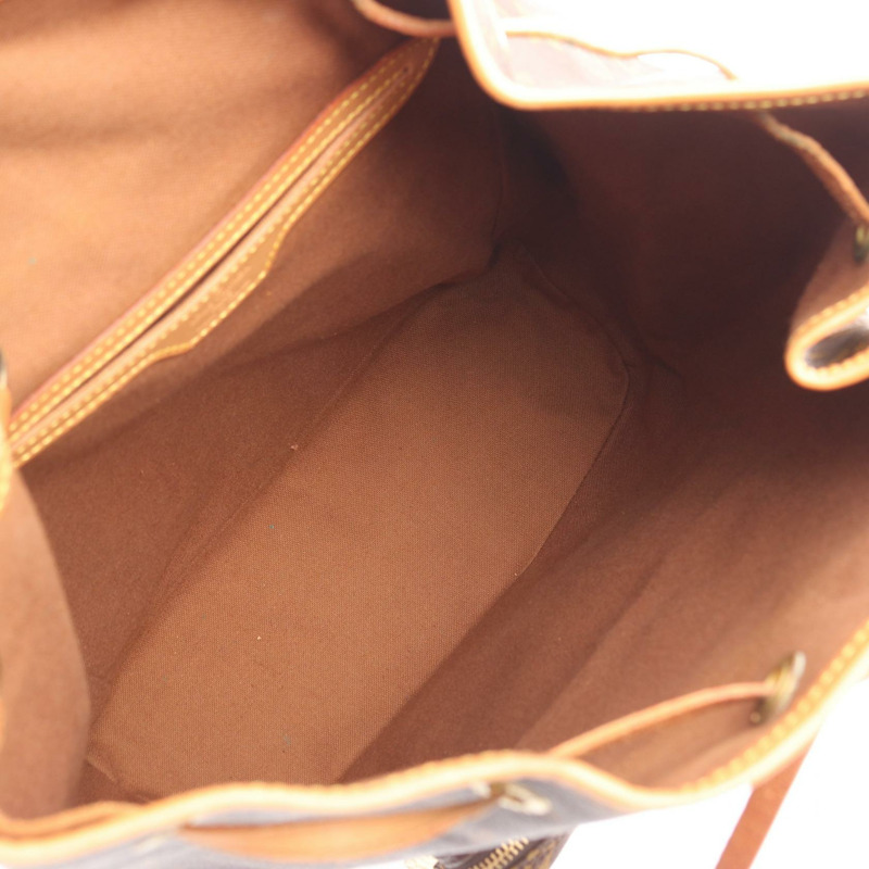 路易威登 Montsouris GM 雙肩包 M51135 Monogram 皮革 棕色 二手-2