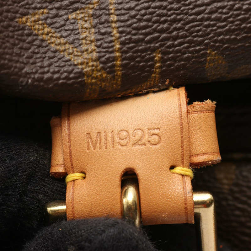 路易威登 Montsouris GM 雙肩包 M51135 Monogram 皮革 棕色 二手-4