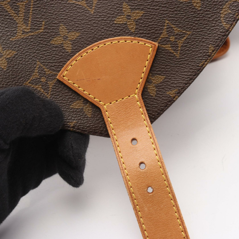 路易威登 Montsouris GM 雙肩包 M51135 Monogram 皮革 棕色 二手-7