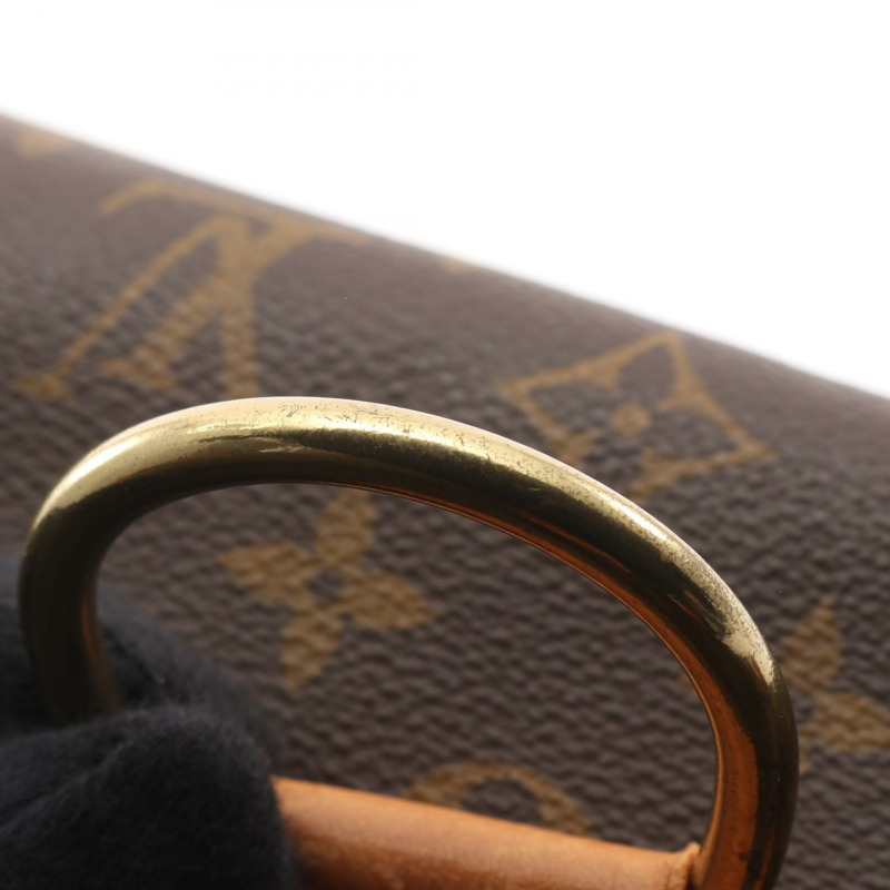 路易威登 Montsouris GM 雙肩包 M51135 Monogram 皮革 棕色 二手-11