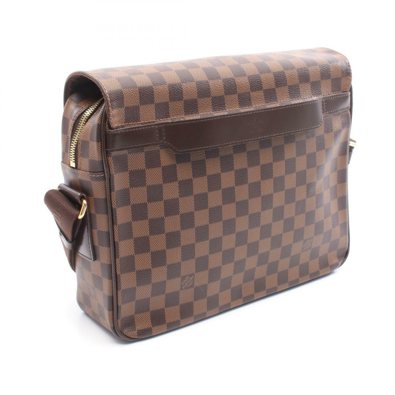 LOUIS VUITTON Shelton 中型單肩斜挎郵差包 N41149 Damier ebene LV-1
