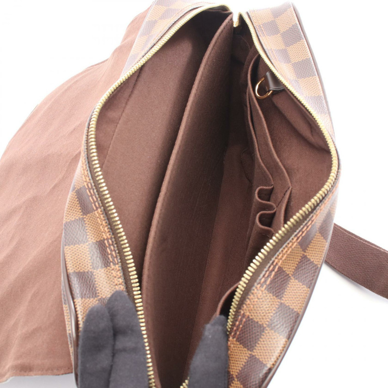 LOUIS VUITTON Shelton 中型單肩斜挎郵差包 N41149 Damier ebene LV-2