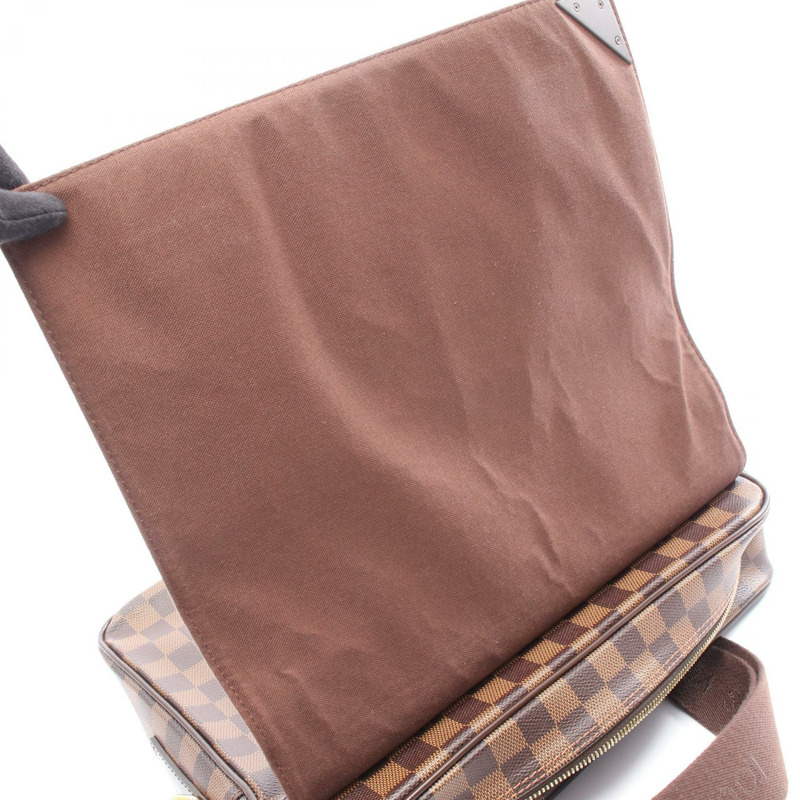 LOUIS VUITTON Shelton 中型單肩斜挎郵差包 N41149 Damier ebene LV-5