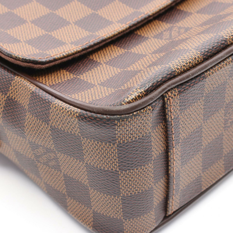 LOUIS VUITTON Shelton 中型單肩斜挎郵差包 N41149 Damier ebene LV-6
