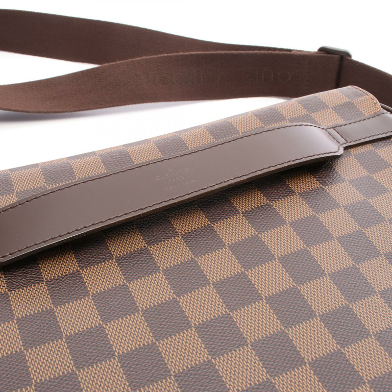 LOUIS VUITTON Shelton 中型單肩斜挎郵差包 N41149 Damier ebene LV-7
