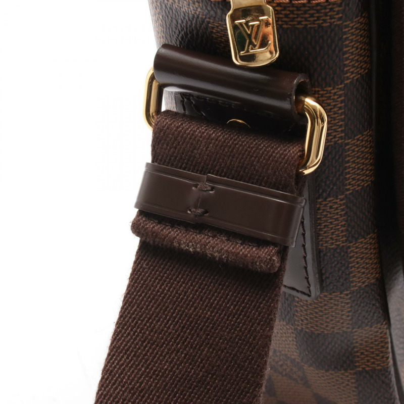 LOUIS VUITTON Shelton 中型單肩斜挎郵差包 N41149 Damier ebene LV-8