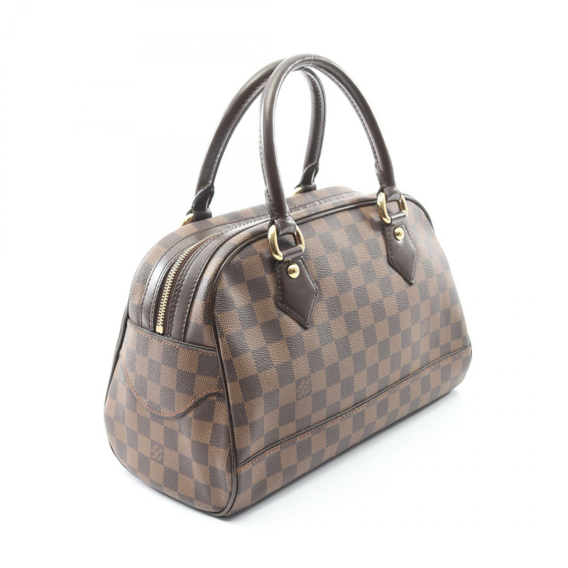 路易威登 Duomo 手提包 N60008 Damier 帆布皮革棕色 Ebene 二手女士-1