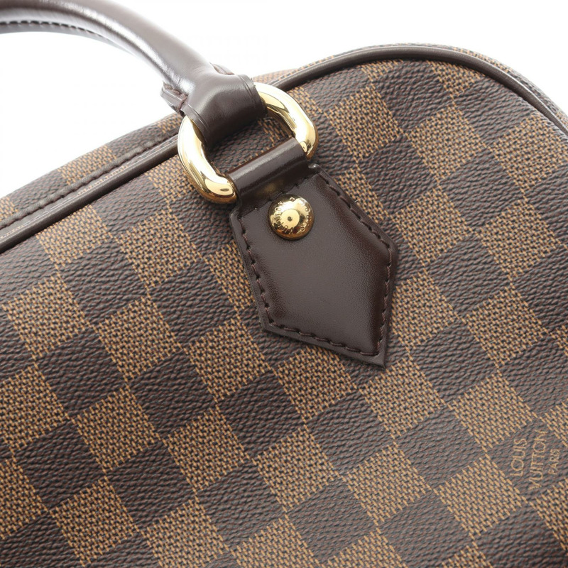 路易威登 Duomo 手提包 N60008 Damier 帆布皮革棕色 Ebene 二手女士-7