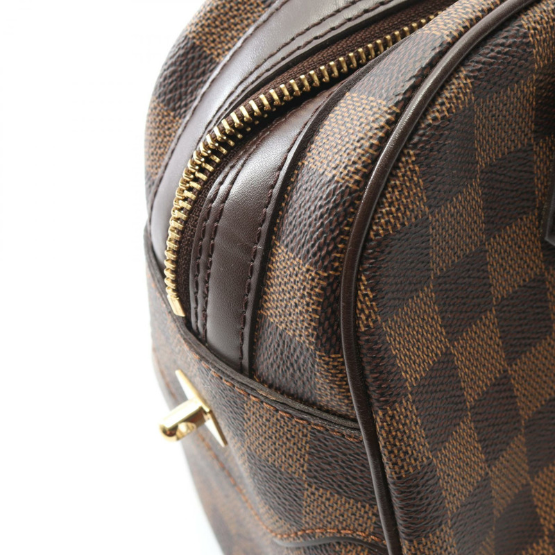 路易威登 Duomo 手提包 N60008 Damier 帆布皮革棕色 Ebene 二手女士-8