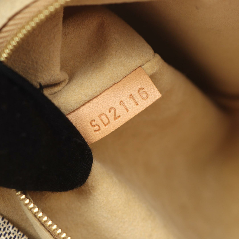 路易威登 Artsy MM 單肩包 N41174 Damier Azur 皮革 白色 二手 女士-4