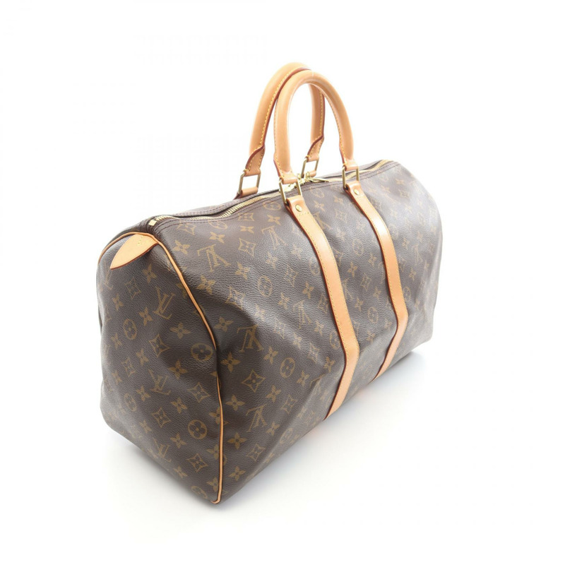 路易威登 Keepall 45 手提旅行袋 M41428 Monogram 帆布 皮革 棕色-1
