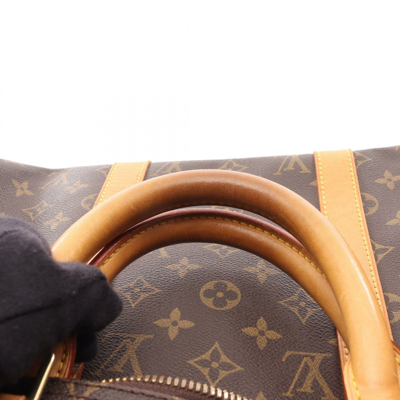 路易威登 Keepall 50 旅行手提包 M41426 Monogram 皮革 棕色 二手 LV-12