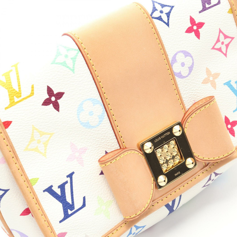 路易威登 Patty 鏈條肩背包 M40305 Monogram Multicolore 白色皮革-6