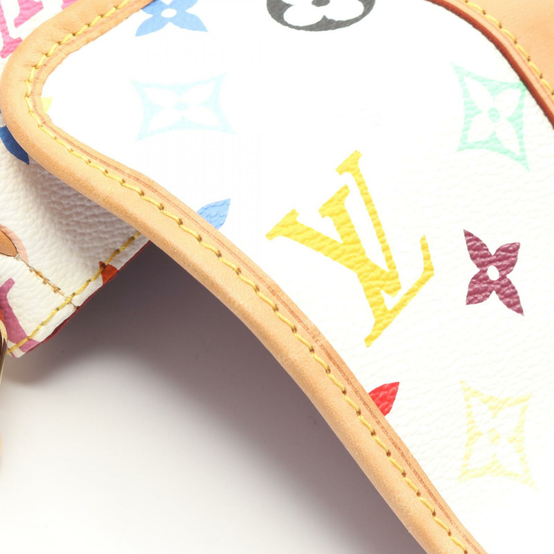 路易威登 Patty 鏈條肩背包 M40305 Monogram Multicolore 白色皮革-7