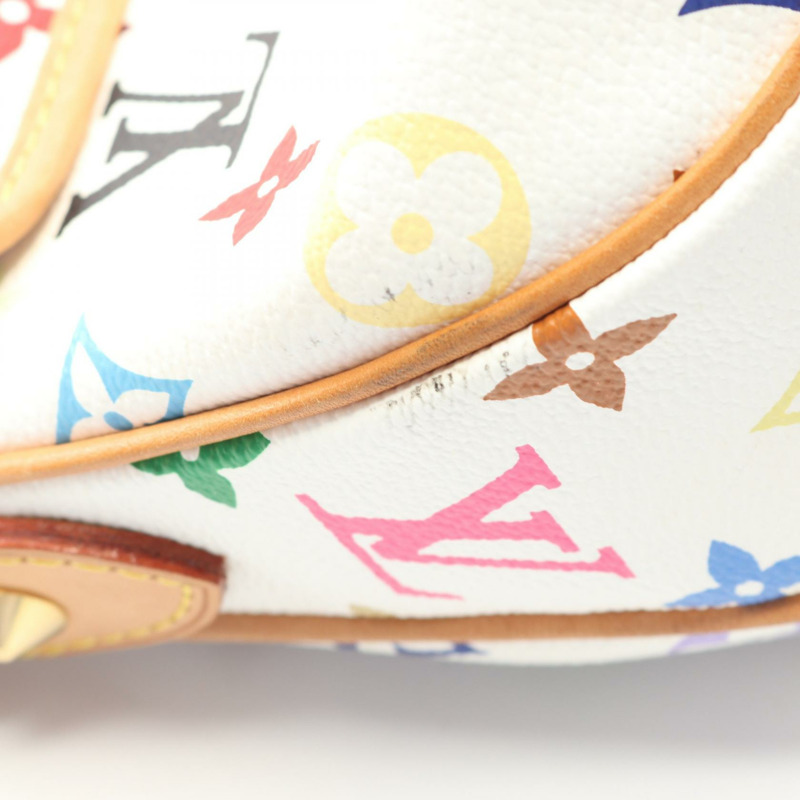 路易威登 Patty 鏈條肩背包 M40305 Monogram Multicolore 白色皮革-9